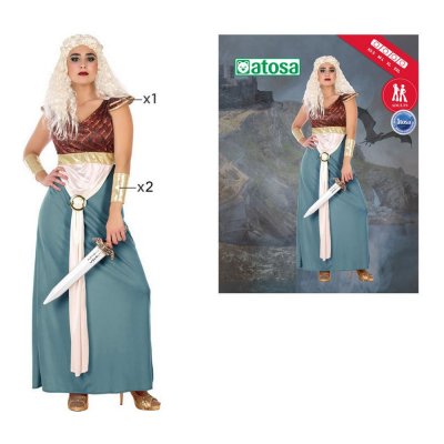 Kostuums voor Volwassenen Middeleeuwse Prinses (3 pcs)