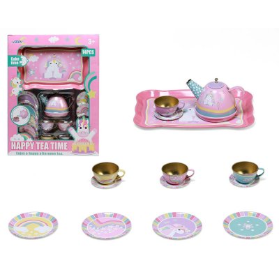 BigBuy Fun Arbatos rinkinys Metalli
