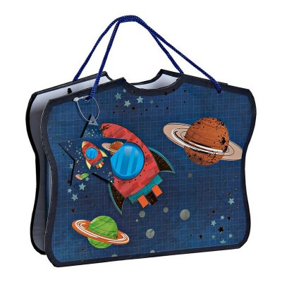 DKD Home Decor Päiväkirja tarvikkeineen Sininen 23 x 5 18, 3 cm Alumiini