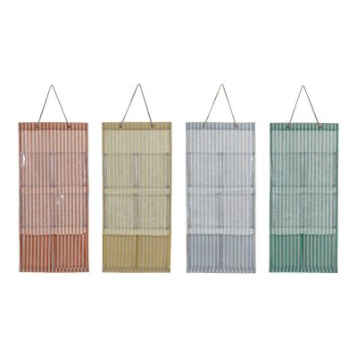 ripustuskaappi vaatteille DKD Home Decor Polyesteri Puuvilla (26 x 3 x 66 cm) (4 pcs)