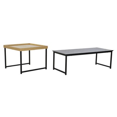 Set van 2 kleine tafels DKD Home Decor MDF Staal (110 x 48 x 37 cm)