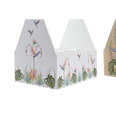 DKD Home Decor Pulloteline Monivärinen Puu MDF 24 x 16, 5 25 cm (2 osaa)