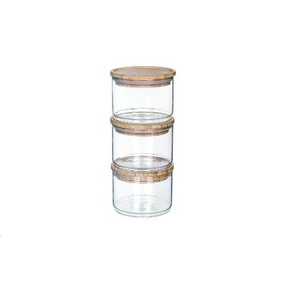 DKD Home Decor 3 purkkia 10 x 7, 5 cm