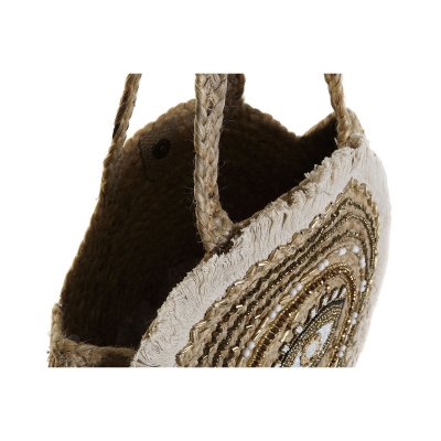 Naisten Käsilaukku DKD Home Decor Musta Beige Luonnollinen 36 x 12 x 36 cm (2 osaa)