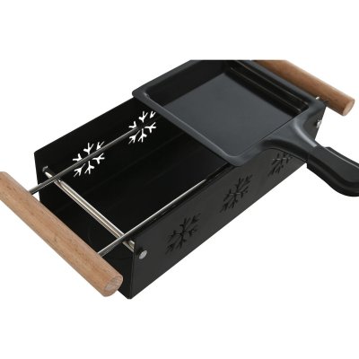 Home ESPRIT Raclette Musta 25 x 10 6 cm Metalli