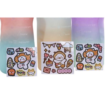 Home ESPRIT Varmeflaske Blå rosa Turkis Syrin polypropylen PET 2 L (3 enheter)