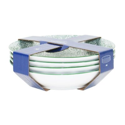 Home ESPRIT Lautassetti Ruskea beige Posliini 20 x 4 cm