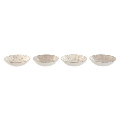 Home ESPRIT Lautassetti Ruskea beige Posliini 20 x 4 cm