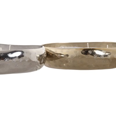 Home ESPRIT Tuoksukynttilä Moderni 500 g (2 osaa) Alumiini