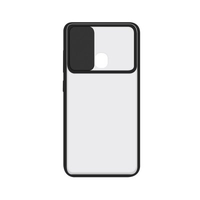 Matkapuhelimen kotelo, jossa TPU Edge -ominaisuus Samsung Galaxy A31 KSIX Duo Soft Cam Protect Musta