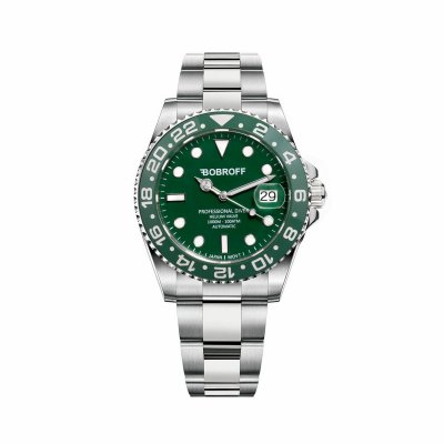 Bobroff Unisex kellot BF0005 (Ø 41 mm) Vihreä Ruostumaton teräs