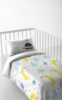 Bettbezug für Babybett Cool Kids Reversibel 115 x 145 + 20 cm