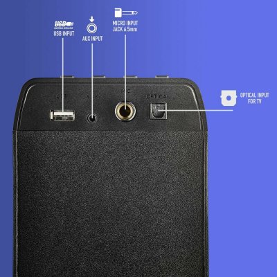 NGS Bluetooth-äänitorni SKY CHARM PRO Musta 50 W Muovi