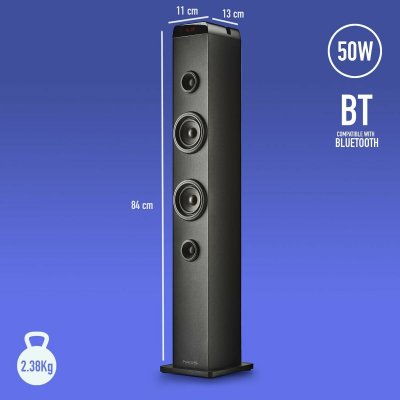 NGS Bluetooth-äänitorni SKY CHARM PRO Musta 50 W Muovi