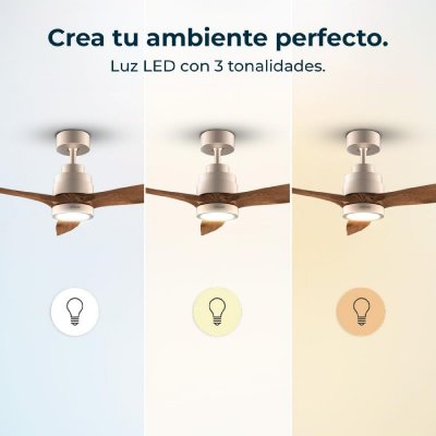 Cecotec Kattotuuletin EnergySilence Aero 5295 Ø 132 cm Musta Kullattu 18 W 35 Metalli