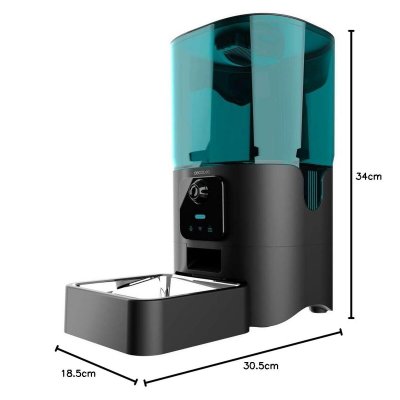 Cecotec Automaattinen syötin Pumba 6000 Purrfect Meal Smart Vision 6 L Musta Ruostumaton teräs