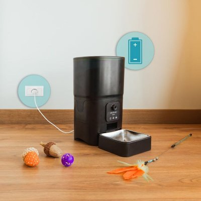 Cecotec Automaattinen syötin Pumba 6000 Purrfect Meal Smart Vision 6 L Musta Ruostumaton teräs
