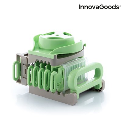 InnovaGoods 6-in-1 taitettava mandoliiniraastin Choppie Vihreä Ruostumaton teräs