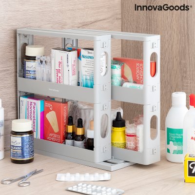 InnovaGoods Liukuva ja kääntyvä maustejärjestelijä Rispick Harmaa