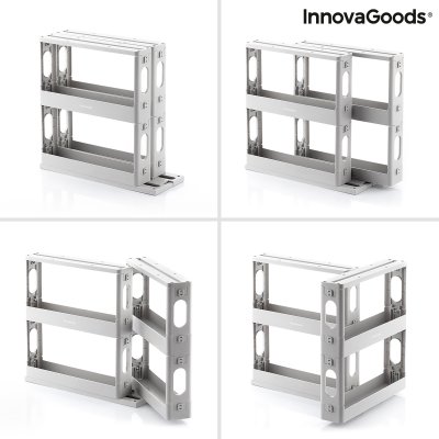 InnovaGoods Liukuva ja kääntyvä maustejärjestelijä Rispick Harmaa