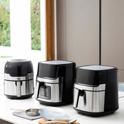 InnovaGoods Airfryer Musta 1400 W 3, 5 L Ruostumaton teräs (Kunnostetut Tuotteet B)