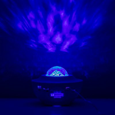 InnovaGoods LED-tähtiprojektori kaiuttimella Sedlay Valkoinen