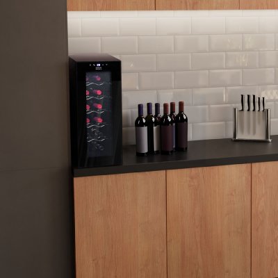 Cecotec Viiniteline GrandSommelier 1250 CoolCrystal Musta