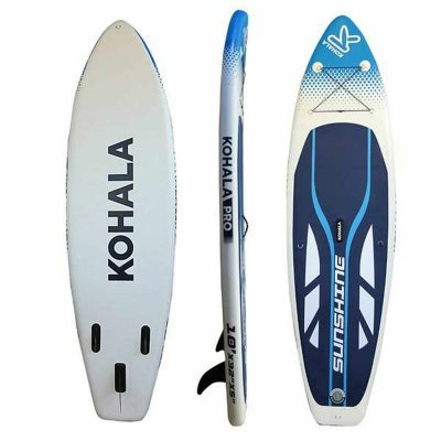 BigBuy Fun Ilmatäytteinen Paddle Surf Board Tarvikkeilla Kohala Sunshine Valkoinen (305 x 81 12 cm)