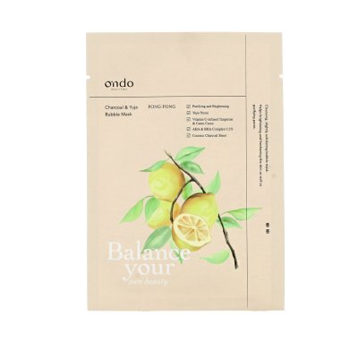 Ondo Beauty 36. 5 Kuoriva naamio CHARCOAL & YUJA 25 ml