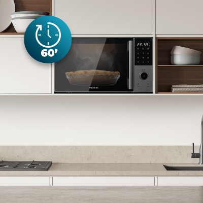 Cecotec Mikroaaltouuni Grillillä 2800 Musta 2200 W 28 L Ruostumaton teräs