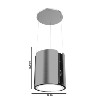 Cecotec Saareke liesituuletin Flux CRE 385500 Ruostumaton teräs