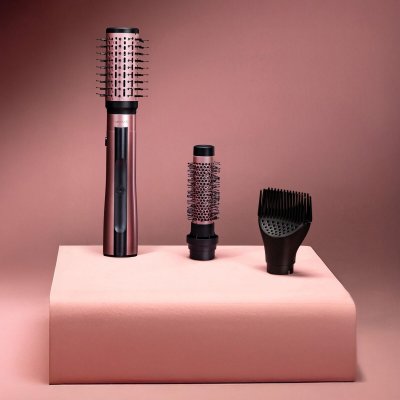 Cecotec 3-in-1 AirGlam 14in1 Flex 1200W ioninen keraaminen kuivausharja Vaaleanpunainen Keramiikka