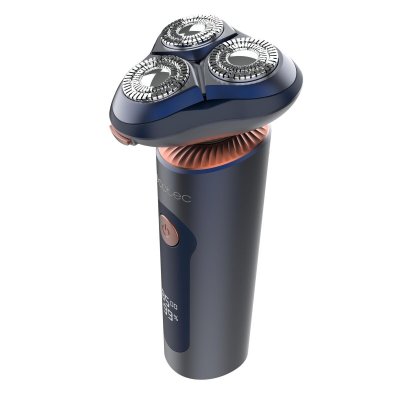 Cecotec PrecisionCare Aluminium Pro sähköparranajokone sininen LCD 80min IPX6 telakka Alumiini