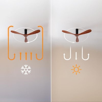 Cecotec kattotuuletin EnergySilence 5400 Classic 40W Ø132cm 3 lapaa 6 nopeutta Musta Puu