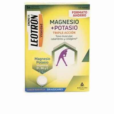 Leotron Ravintolisä Energía Magnesio Potasio Magnesium Kalium 54 osaa Oranssi