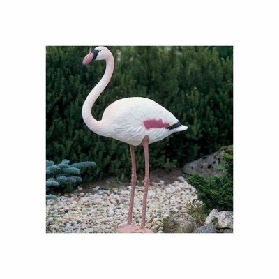 ubbink Koristeellinen puutarhahahmo Hartsi Vaaleanpunainen flamingo