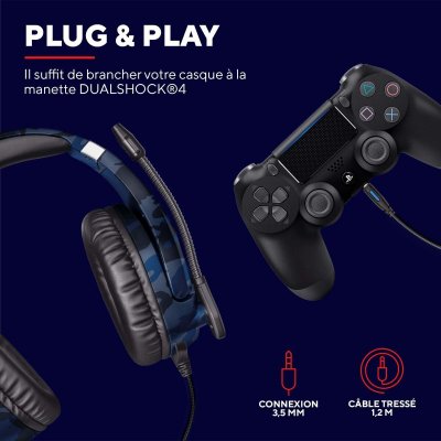Trust Kuulokkeet GXT 488 Forze PS4 Sininen Musta Alumiini