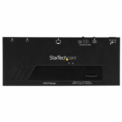 Startech HDMI-kytkin VS221HDQ 1920 x 1200 px Musta Alumiini