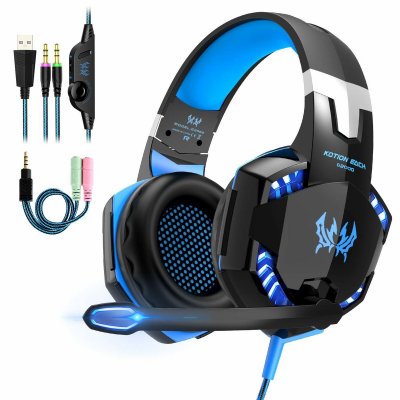 Gaming Headset mit Mikrofon G2000 Blau (Restauriert A)
