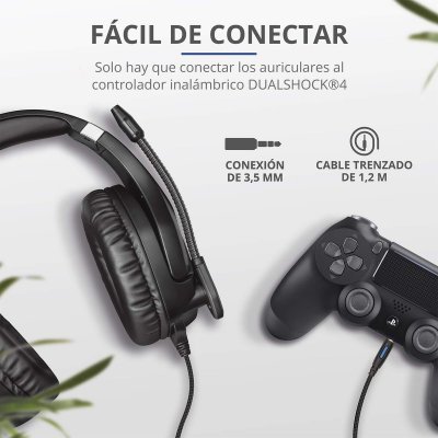 Trust Pelikuulokkeet mikrofonilla GXT 488 Forze PS4 Musta Nailon