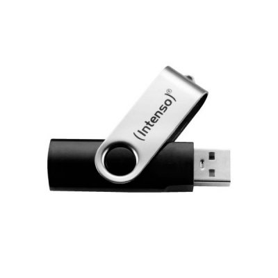 USB-tikku INTENSO Basic Line 32 GB Musta Hopea 32 GB USB-tikku