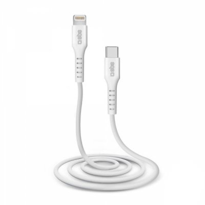 Kabel USB-C naar Lightning SBS TECABLELIGTC1W 1 m Wit