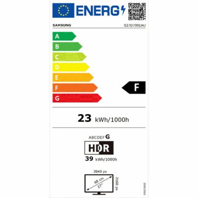 Pelinäyttö Samsung LS27D700EAUXEN 4K Ultra HD 27"