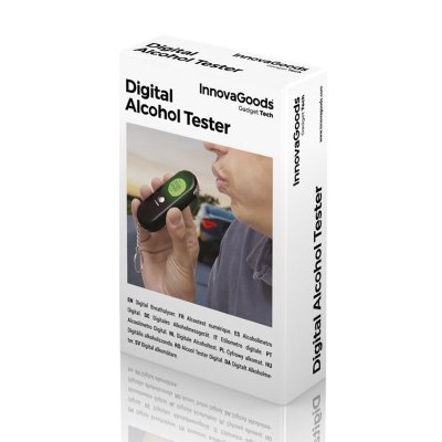 InnovaGoods Digitaalinen alkometri Musta Metalli