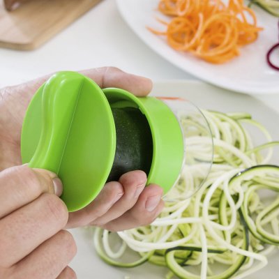 InnovaGoods Spiraalileikkuri Spiru Läpinäkyvä Ruostumaton teräs