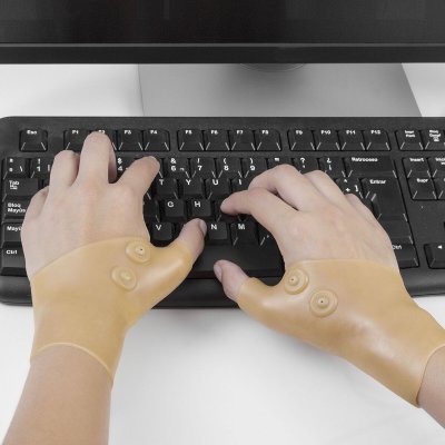 InnovaGoods Magneettiset Kompressiorannetuet Imontic 2 osaa beige