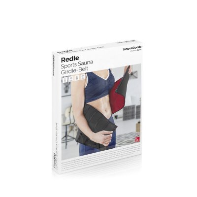 InnovaGoods Urheilullinen laihdutusvyö, jossa on saunavaikutus Redle Musta Polyesteri
