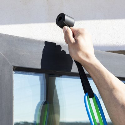 InnovaGoods Vastusnauhasetti lisävälineilla ja harjoitusoppaalla Tribainer 3 osaa Musta Metalli