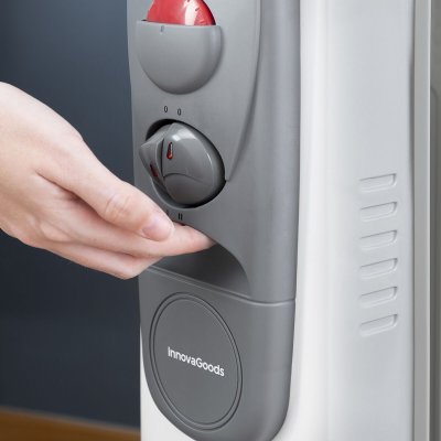 InnovaGoods Öljytäytteinen lämpöpatteri Oileven 2500 W (11-lokeroinen) Valkoinen Metalli