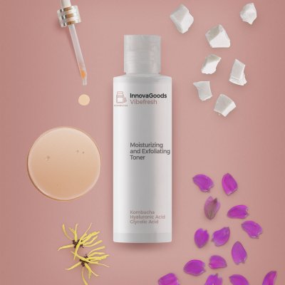InnovaGoods Kosteuttava ja kuoriva kasvovesi Kombucha Vibefresh 150 ml Puuvilla